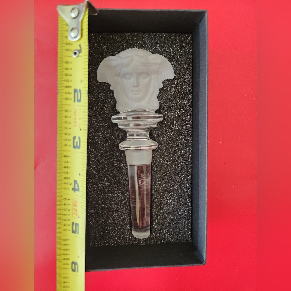🍾Versace Rosenthal Crystal Wine Stopper